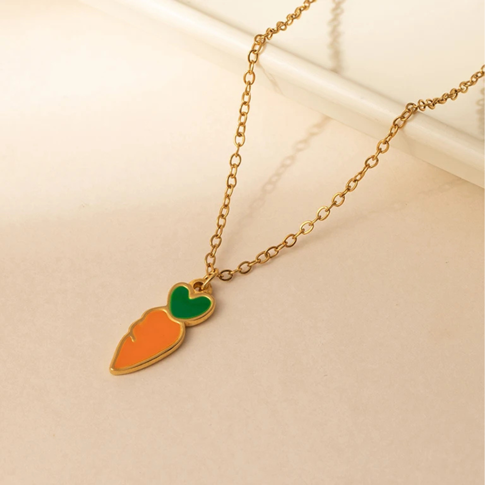 Collier Carotte Femme pendentif