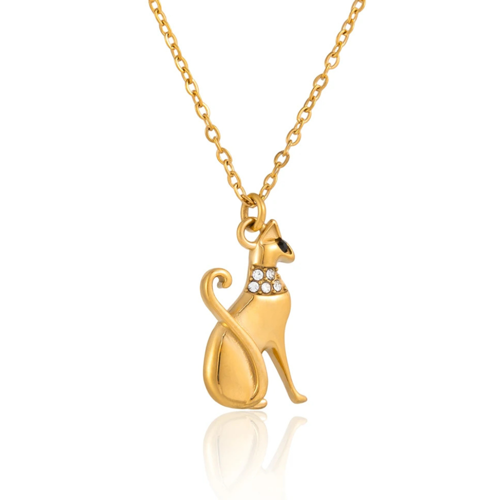 Collier Chat Élégant