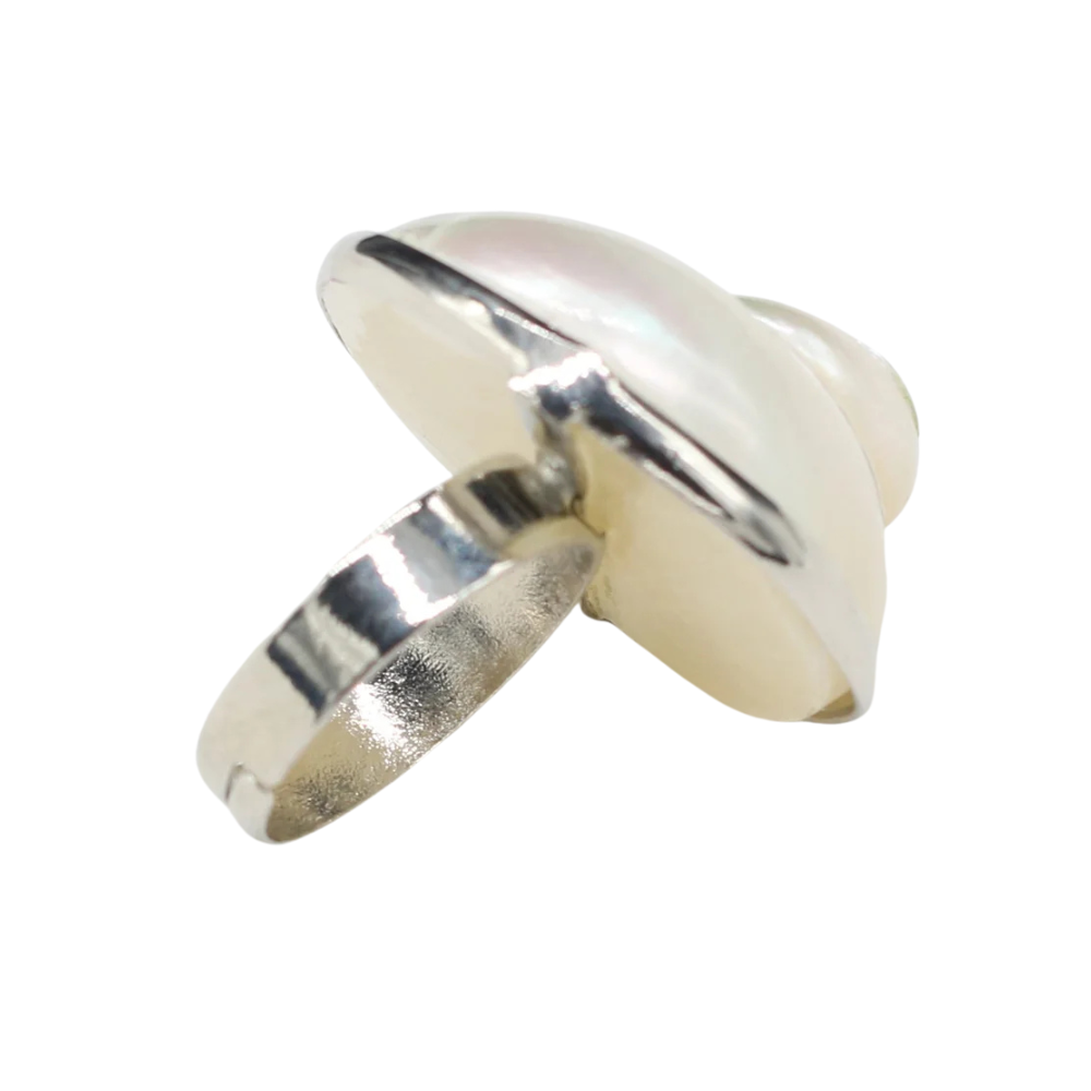 Bague Escargot Blanc