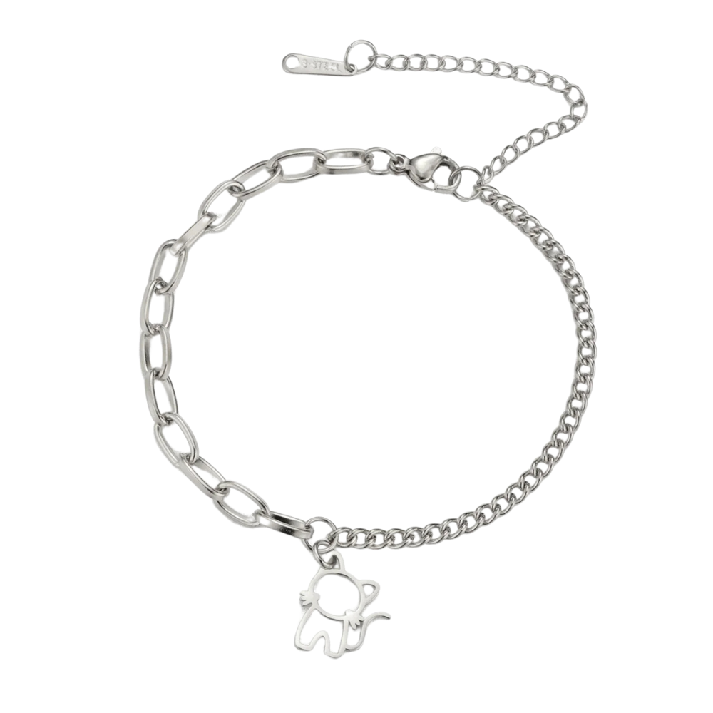 Bracelet Breloque Chat