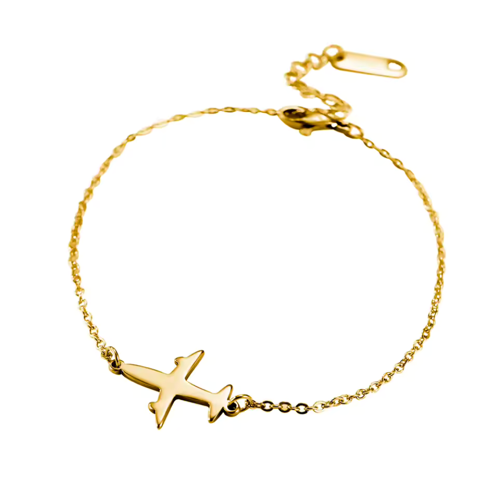 Bracelet Avion Femme or