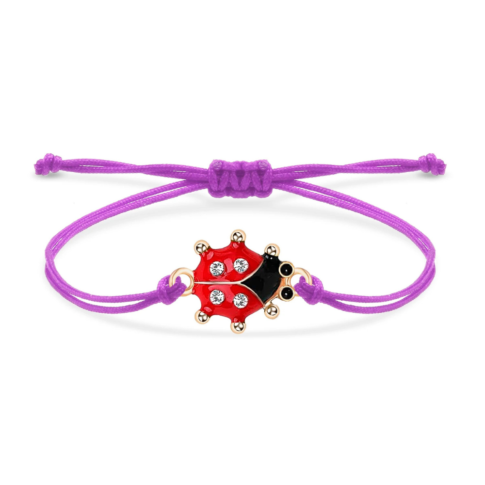 Bracelet Coccinelle Cordon violet