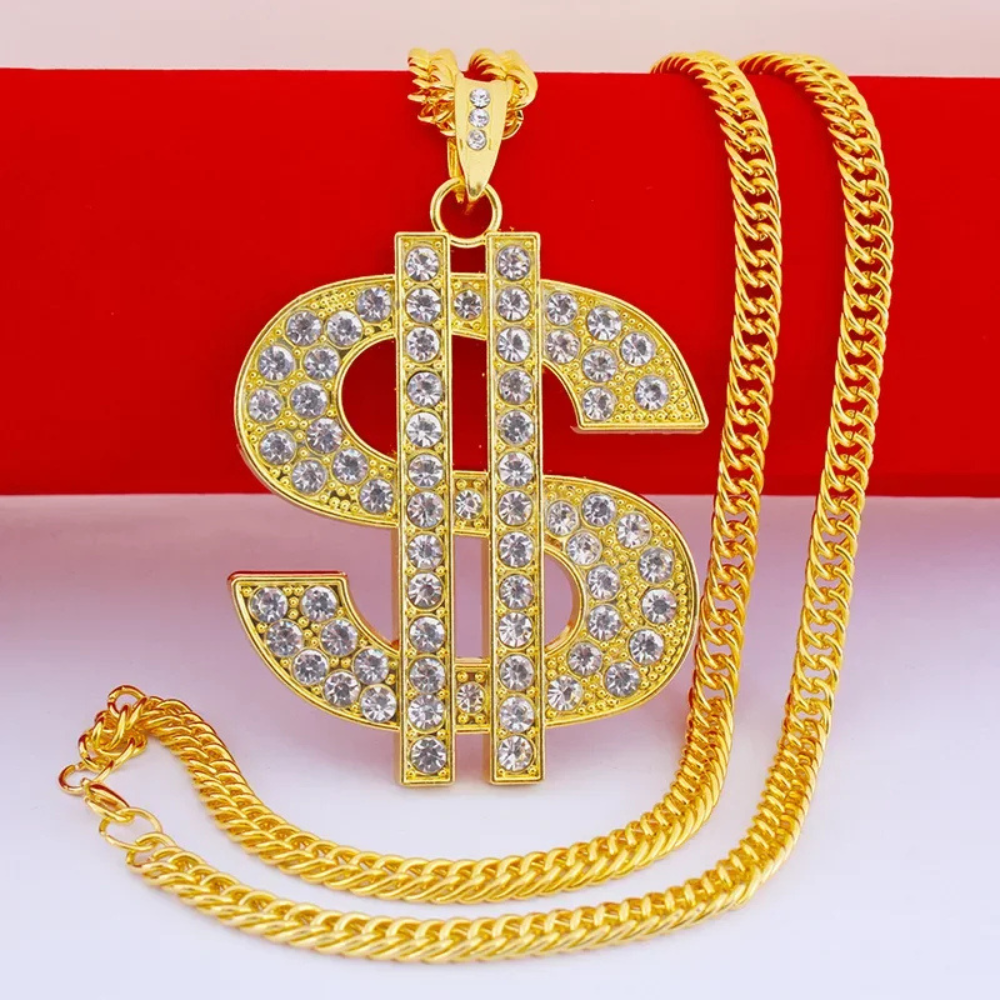 Gros Collier Dollar pendentif