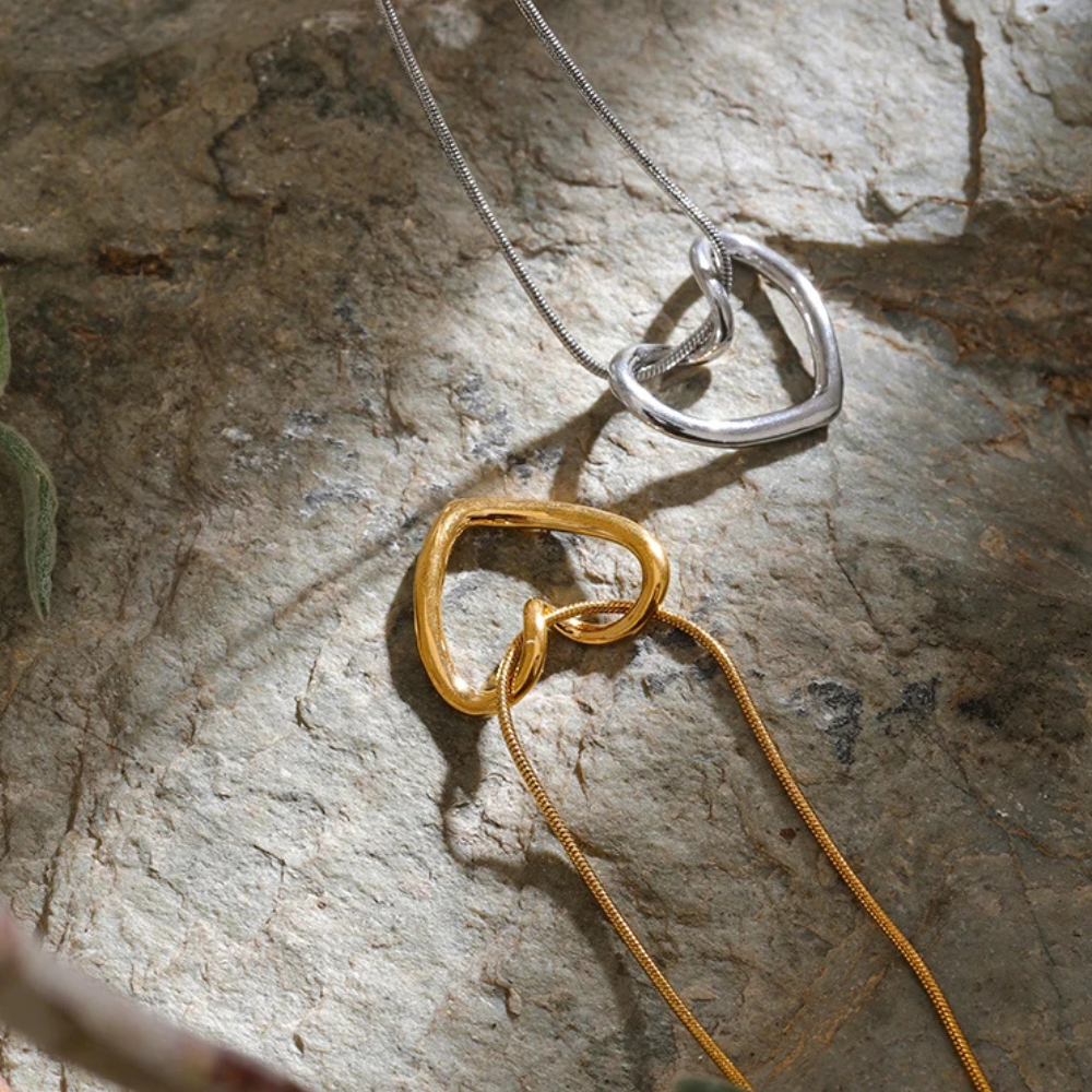 Collier Coeur Minimaliste acier