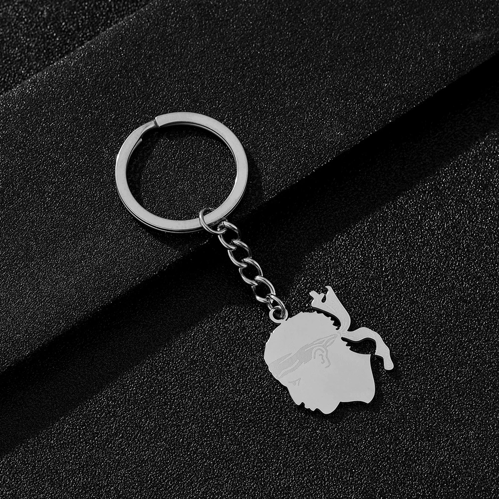 Porte-Clé Tête Corse argenté