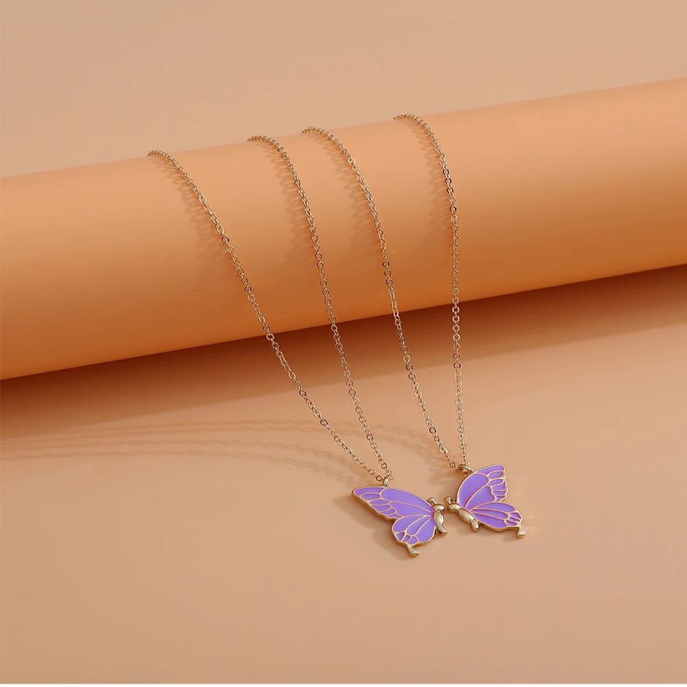 Double Collier Papillon bff