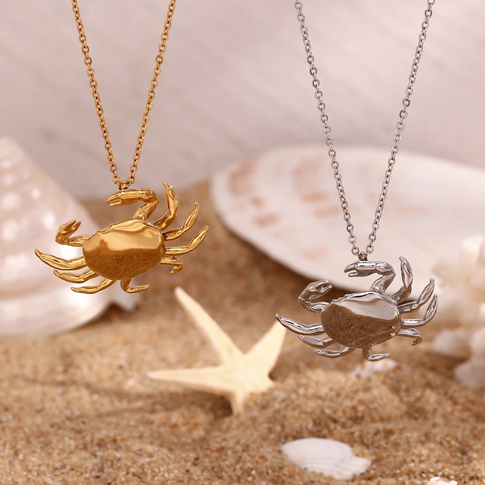 Collier Crabe pendentif