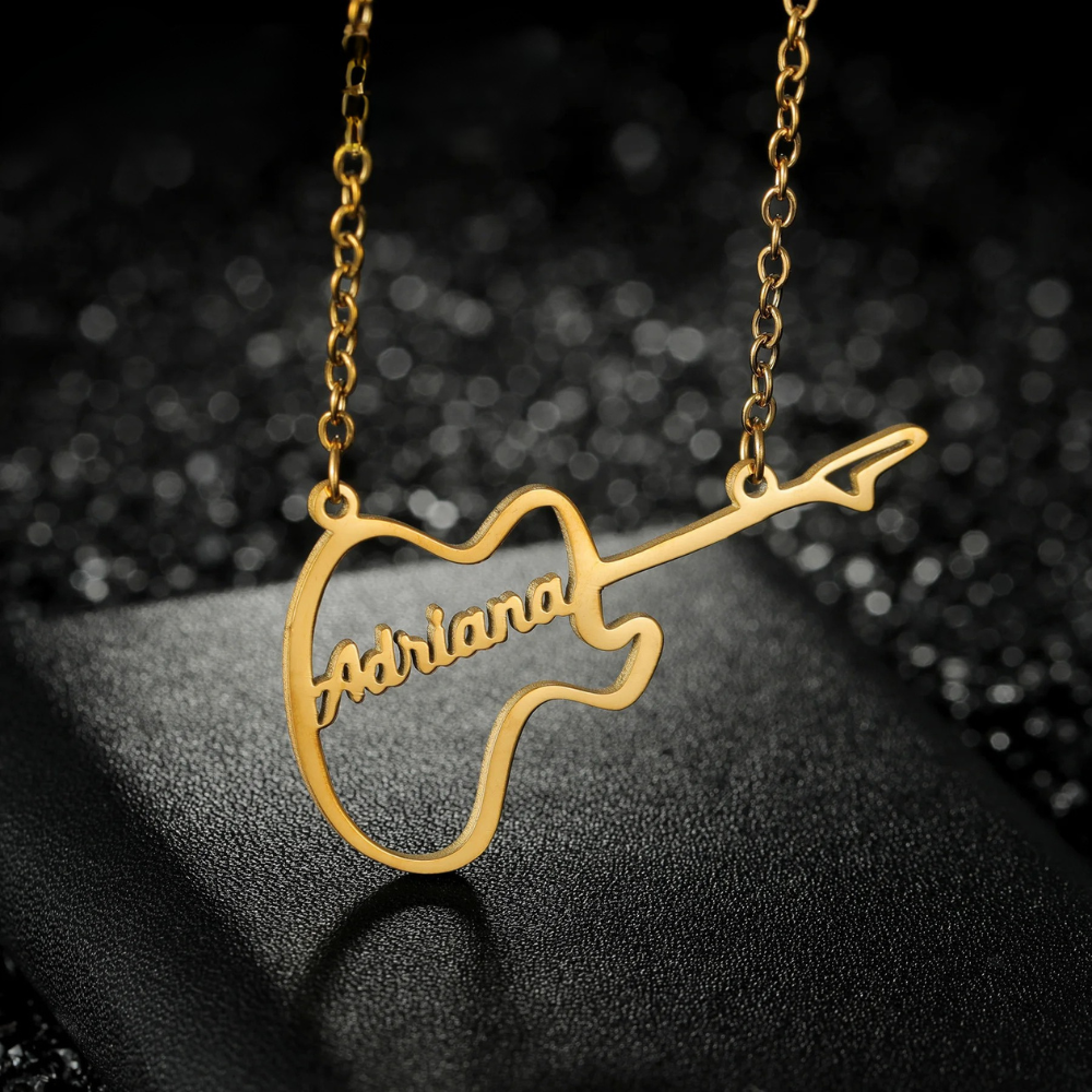 Collier Guitare prenom