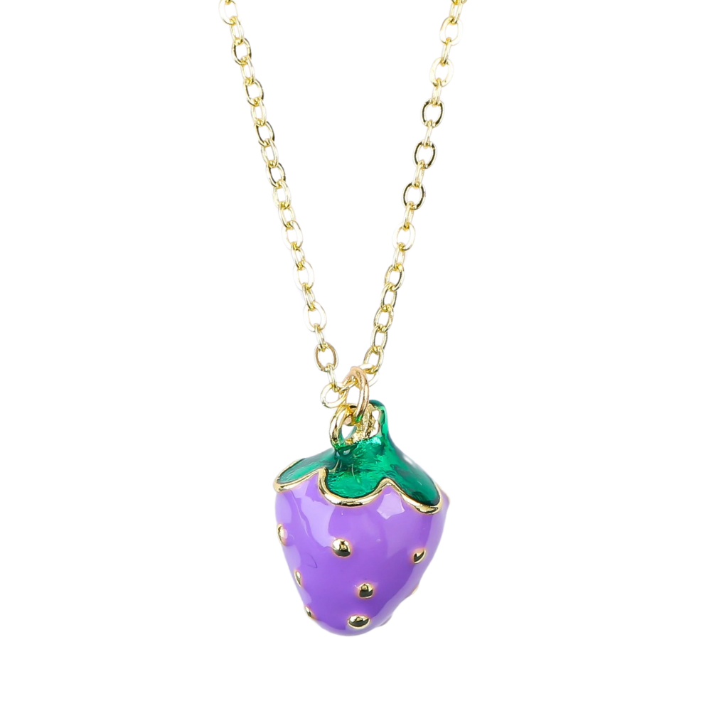 Collier Fraise Violette