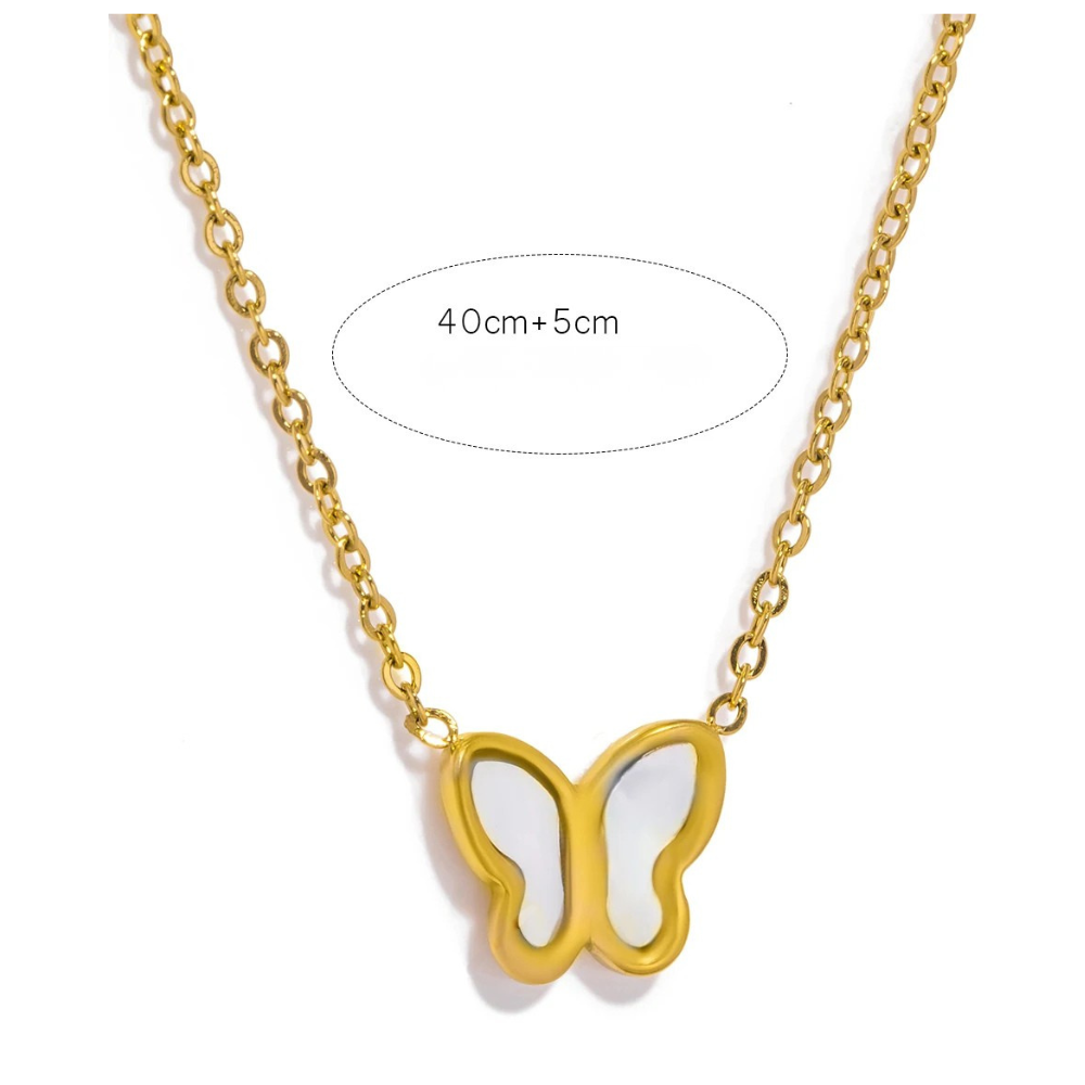 Collier Papillon Nacre taille