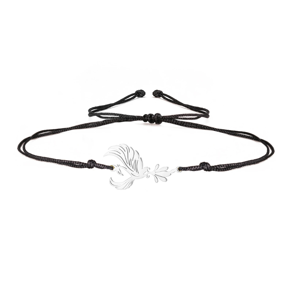 Bracelet Phoenix Cordon noir