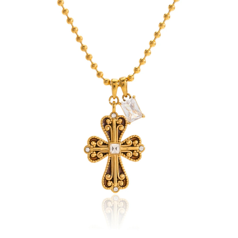 Collier Croix Vintage