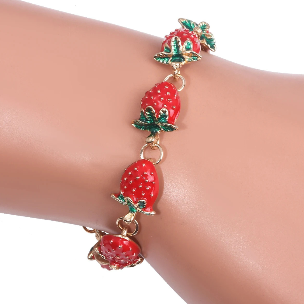 Bracelet Fraise breloque