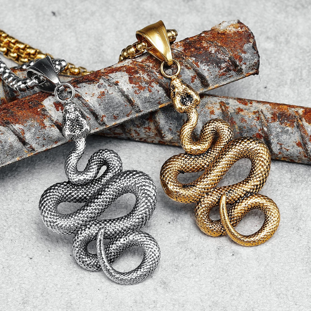 Collier Vipère Homme pendentif