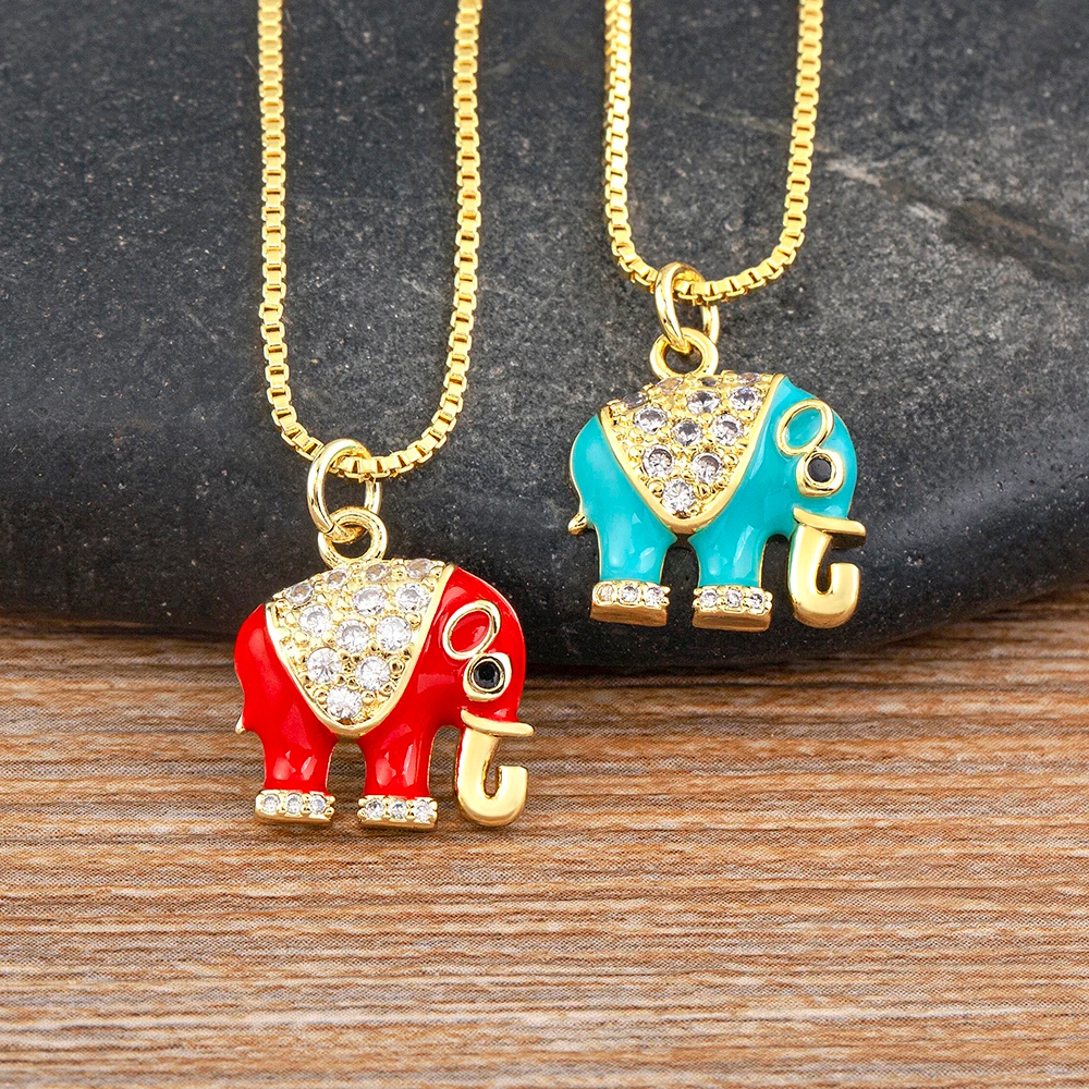 Collier Éléphant Couleurs