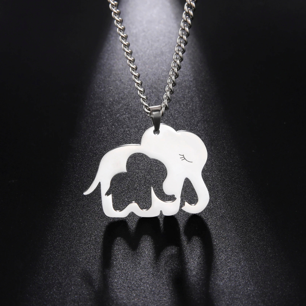 Collier Éléphant pendentif argent