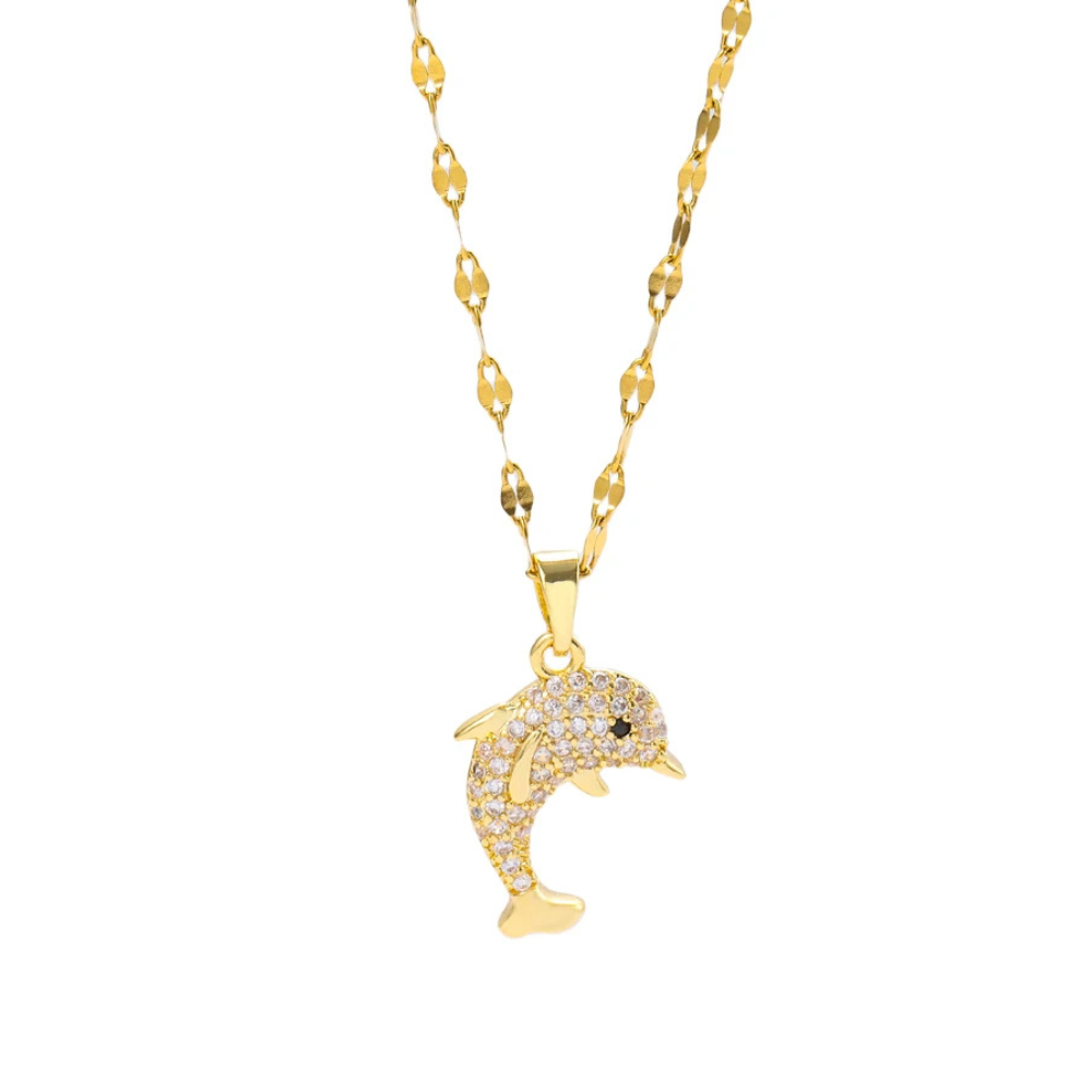 Collier Dauphin Strass
