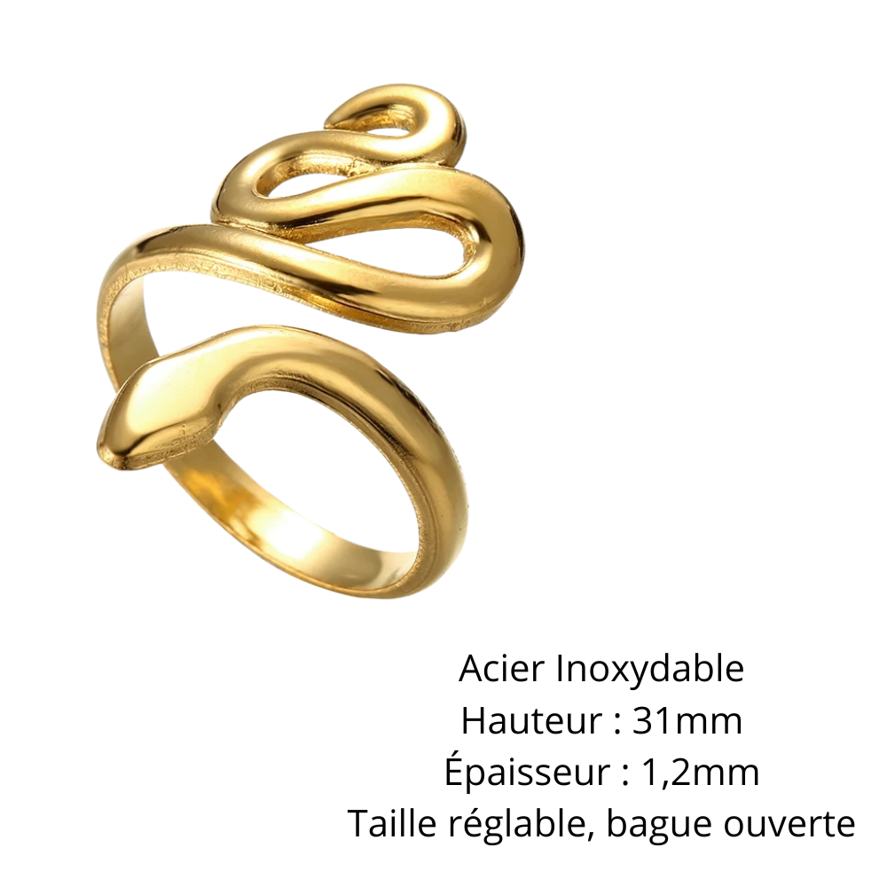 Bague Serpent Précieux or