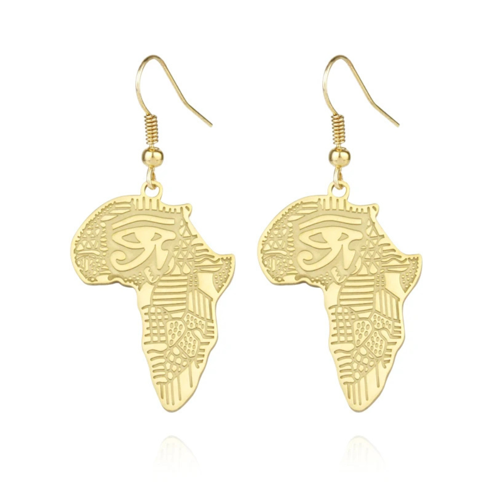 Boucles d'Oreilles Afrique Hiéroglyphe