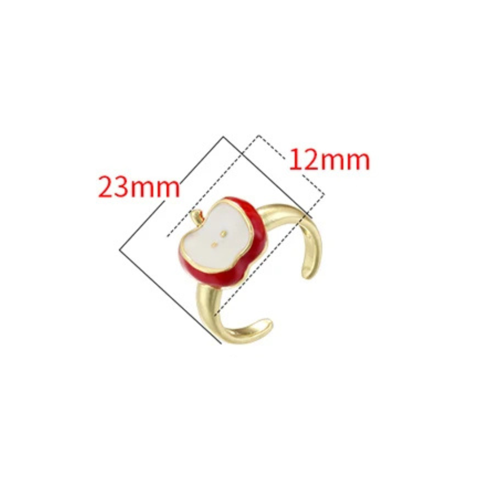 Bague Pomme Croquée femme