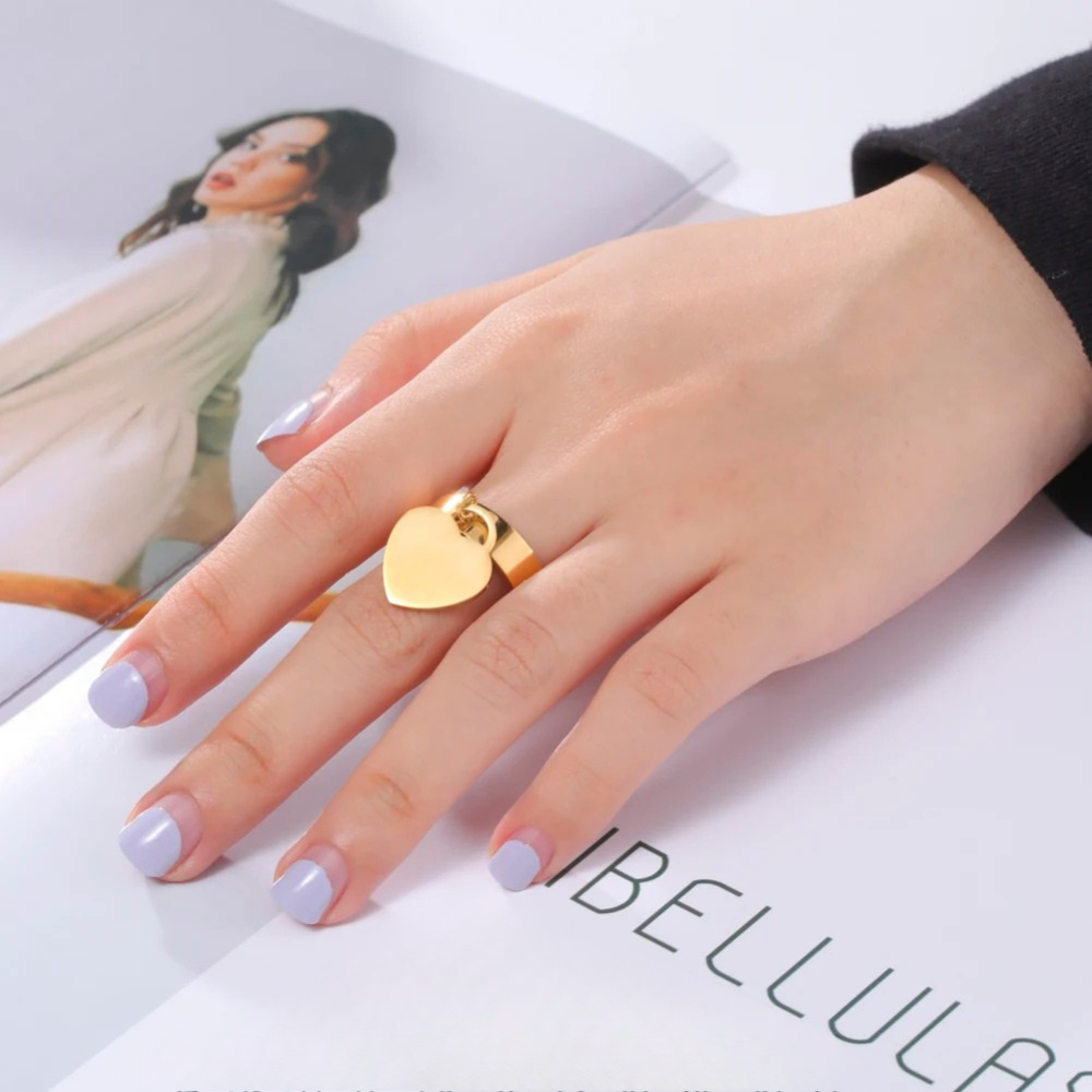 Bague Cœur breloque