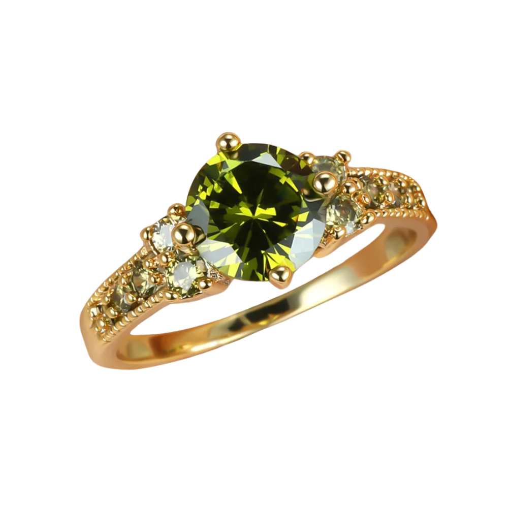 Bague Or Diamant Vert