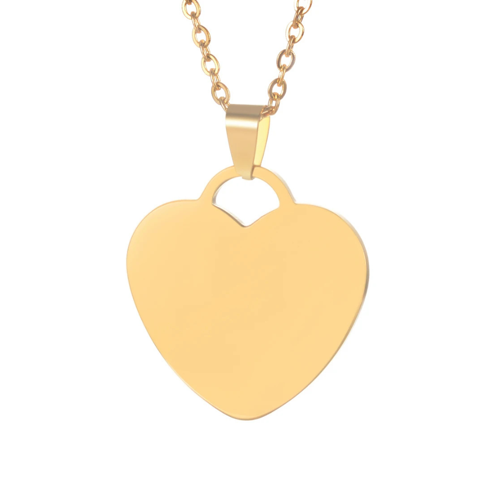 Collier Coeur Personnalisable or