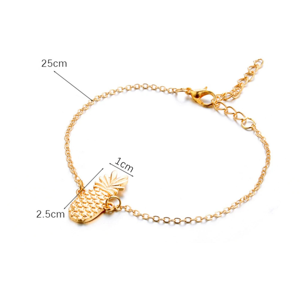 Bracelet Cheville Ananas Femme plage