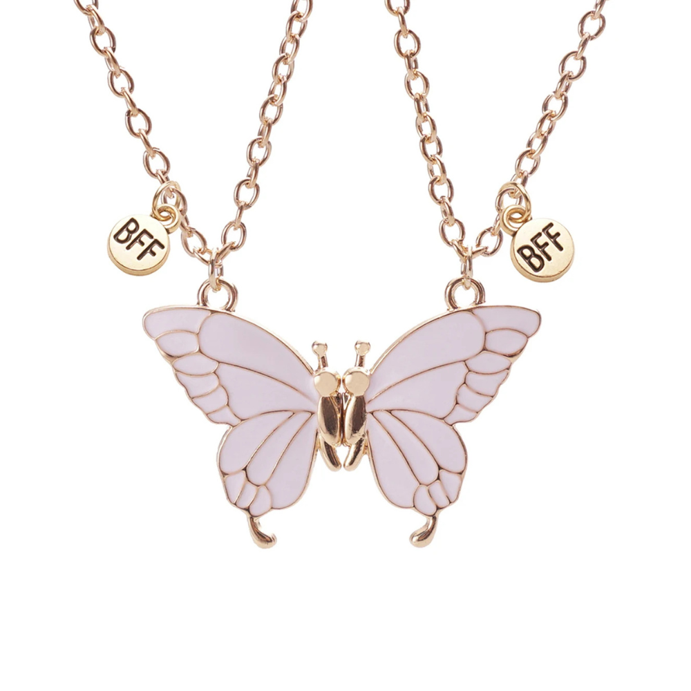 Collier Papillon BFF blanc