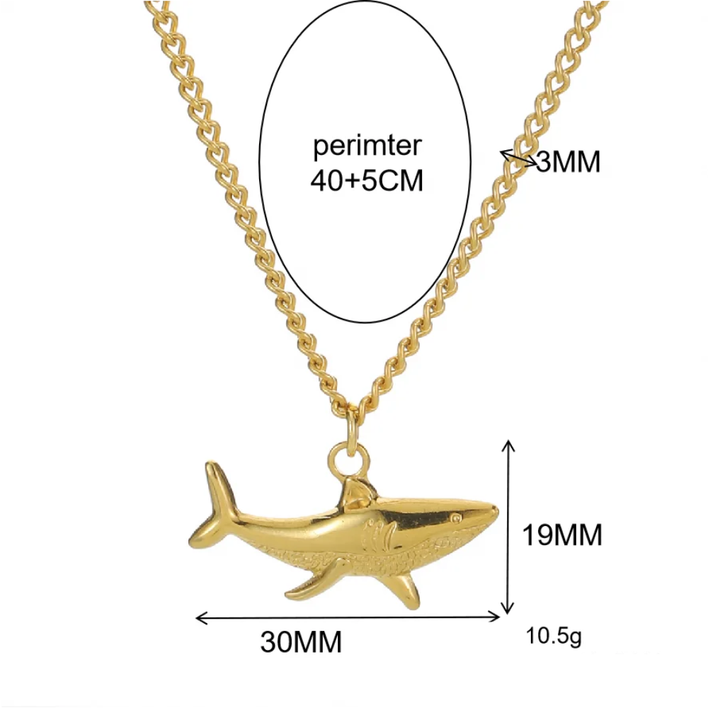 Collier Baleine doré