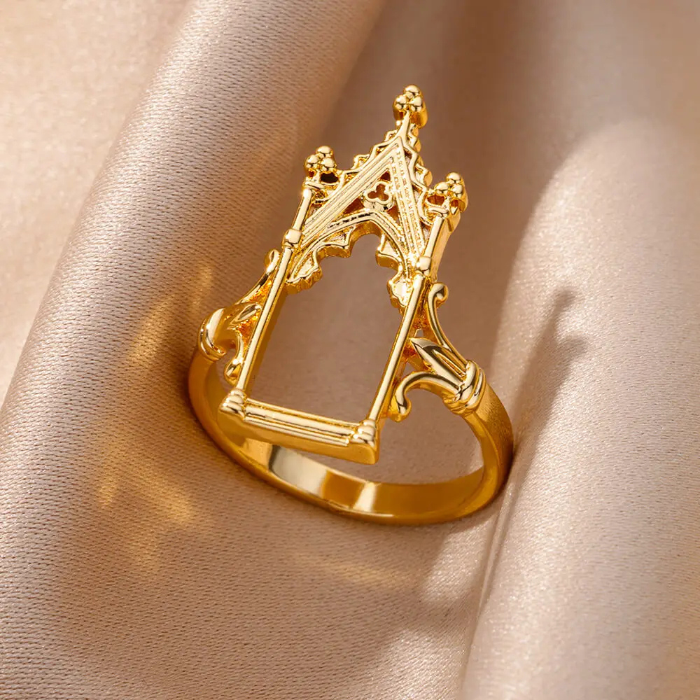 Bague Miroir or