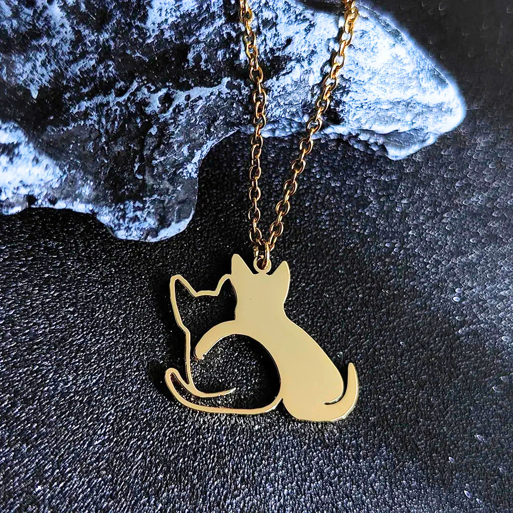 Collier Chats Copains or