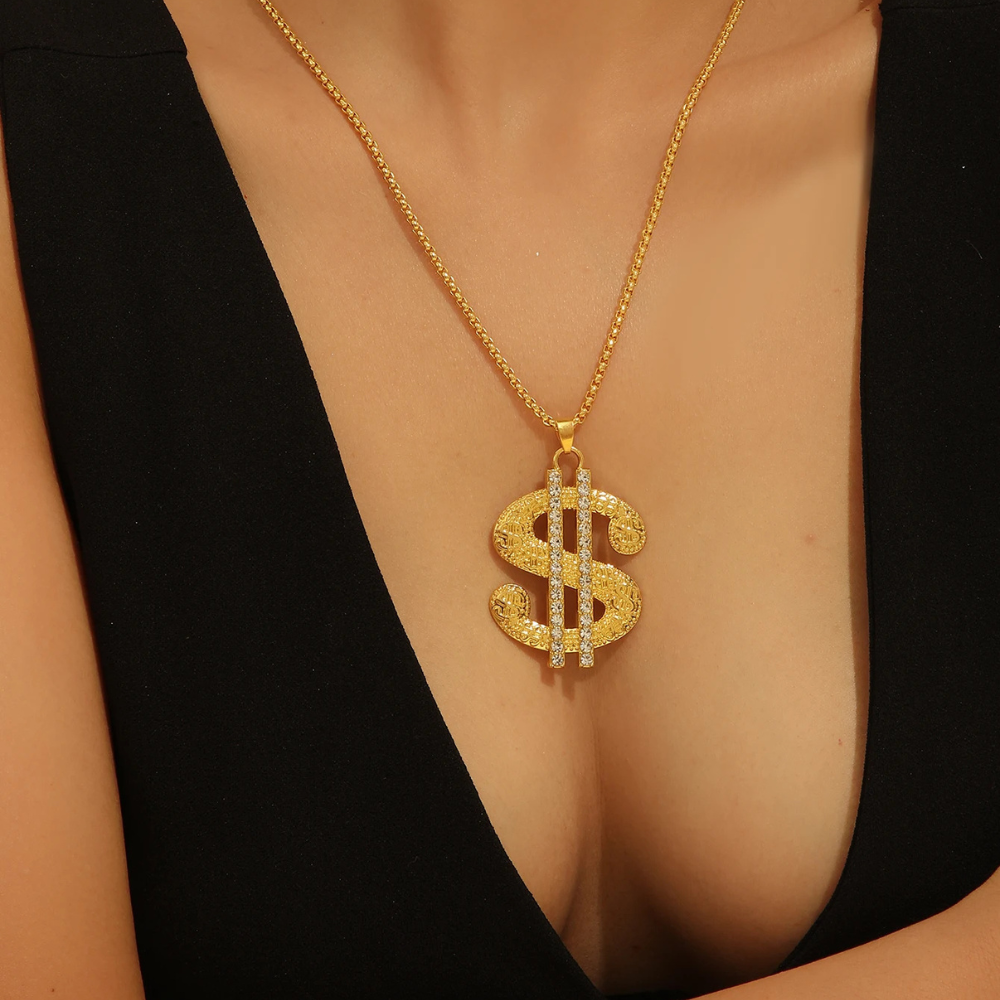 Collier Dollar Femme or