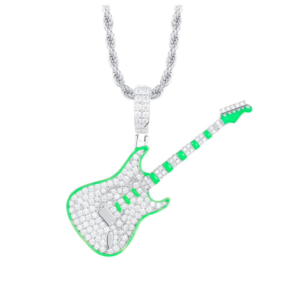 Collier Guitare Fluorescente