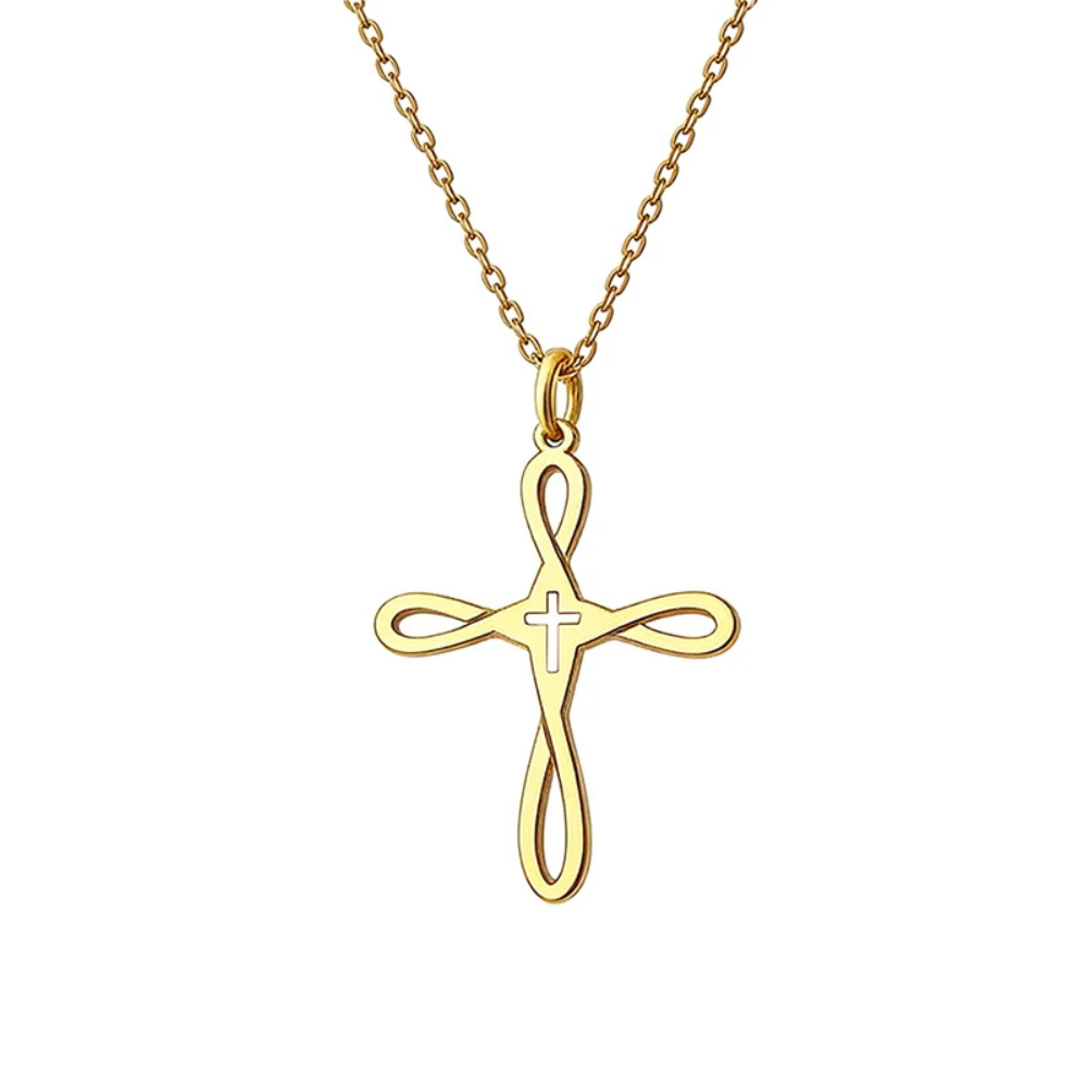Collier Pendentif Croix Infini femme