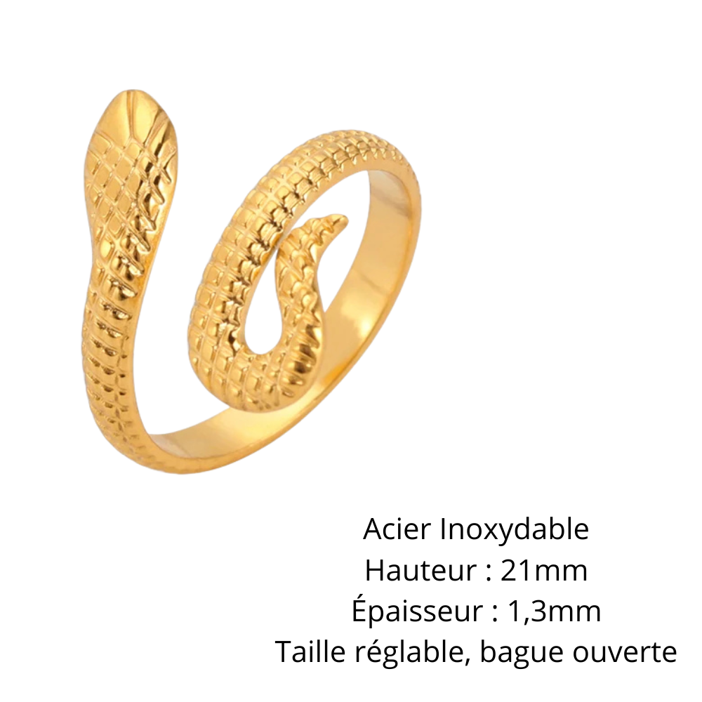 Bague Serpent Élégant or