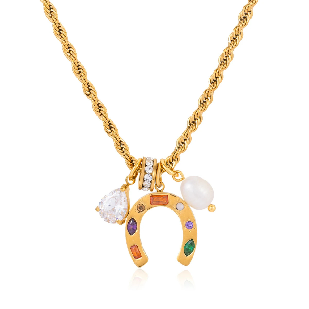 Collier Fer à Cheval Breloques