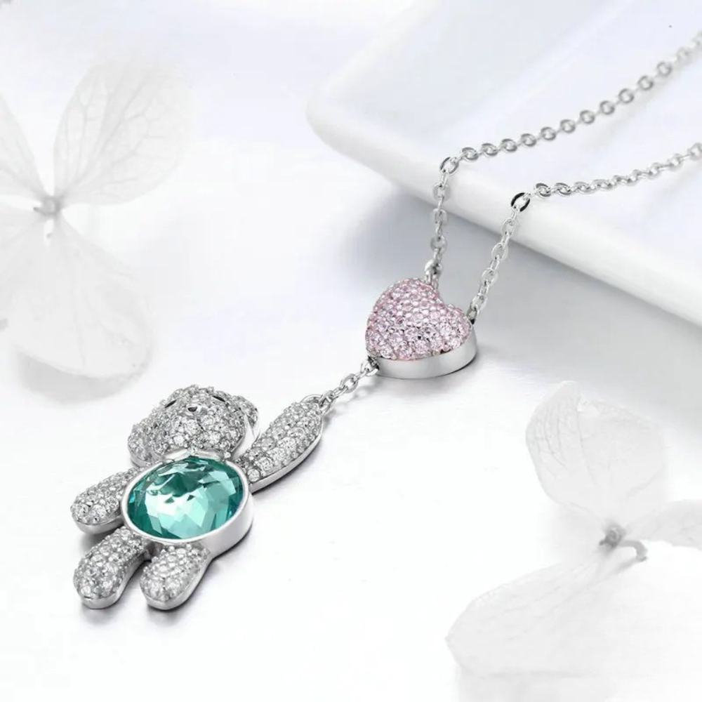 Collier Nounours Argent femme