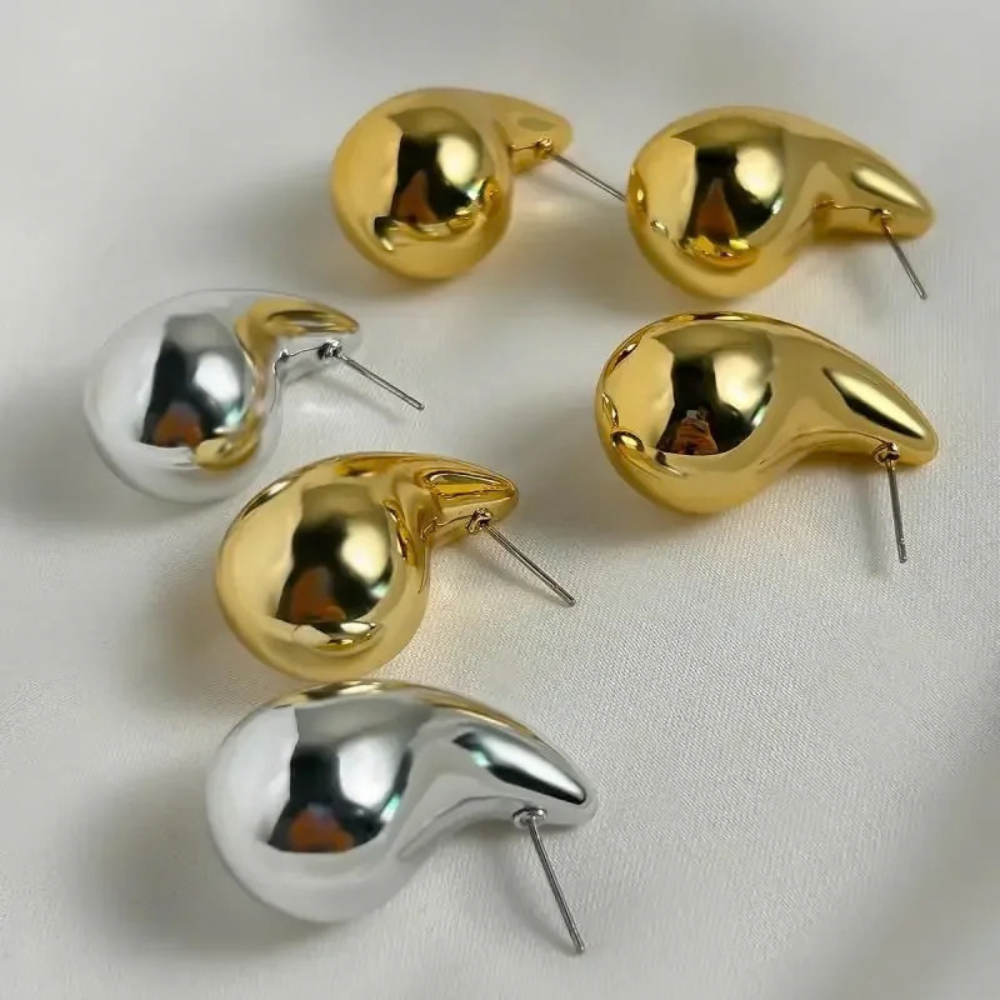 Boucles Goutte argent