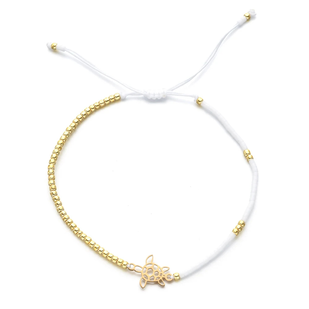 Bracelet Tortue Femme blanc