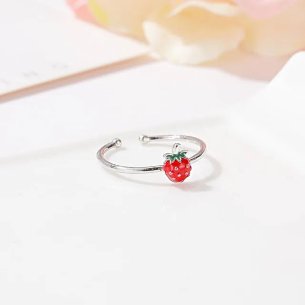 Bague Fraise Argent