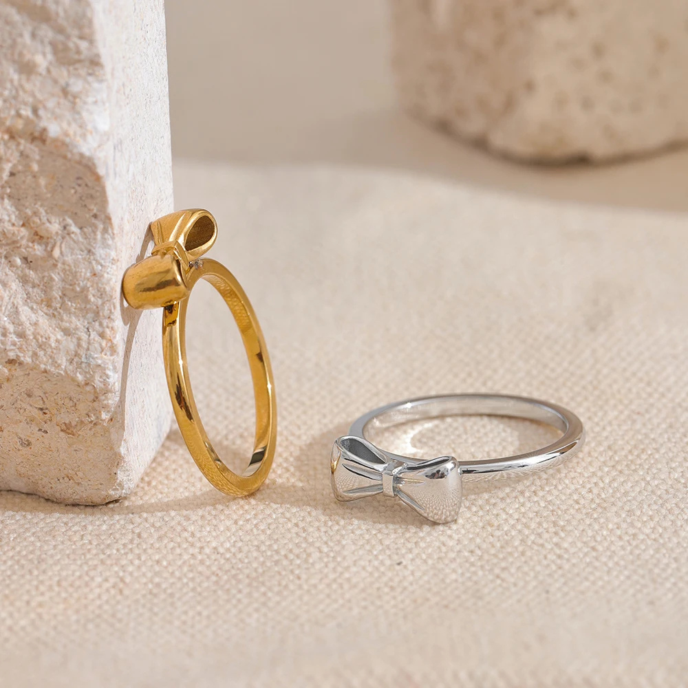 Bague Noeud Papillon doré