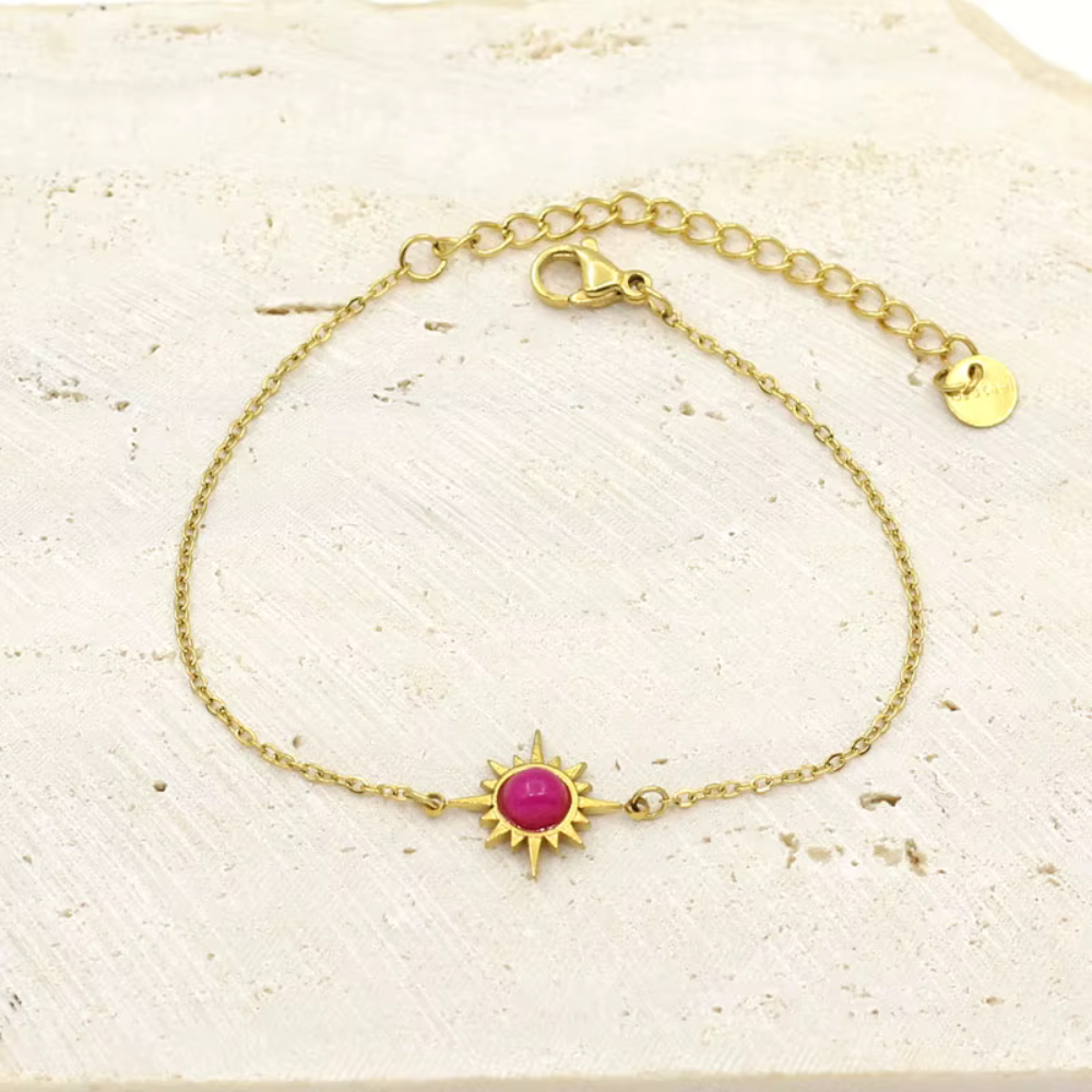 Bracelet Soleil Bohème acier inox