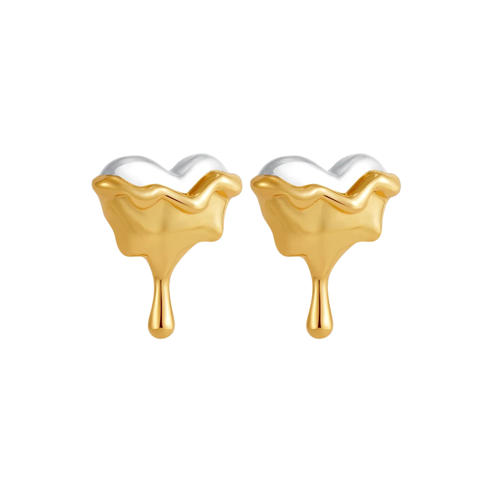 Boucles d'Oreilles Coeur qui Coule femme