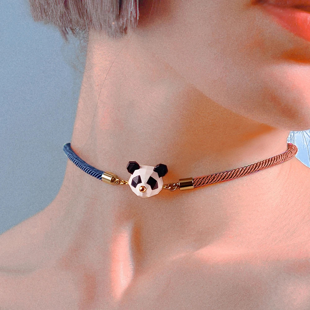 Collier Panda Origami