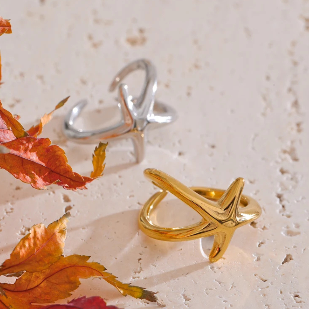 Bague Étoile de Mer Réglable simple