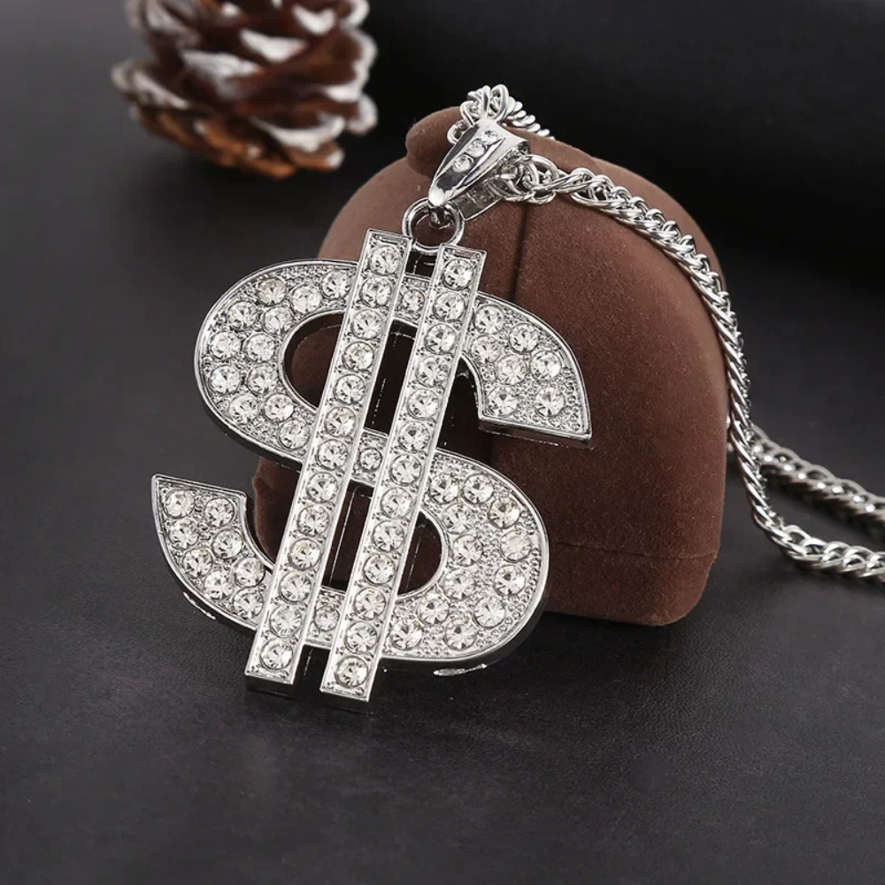 Collier Dollar Cartoon argent