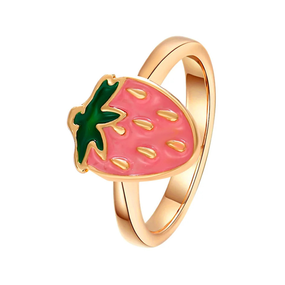 Bague Fraise Rose