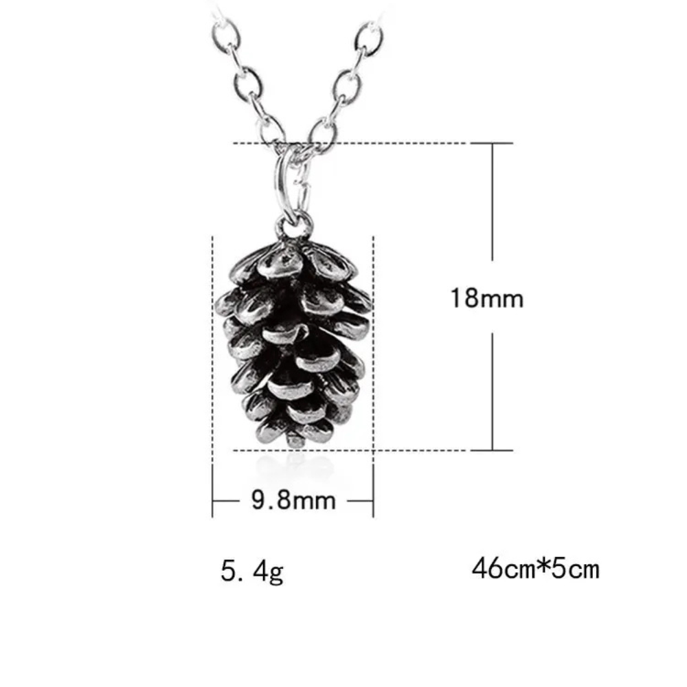 Collier Pomme de Pin acier