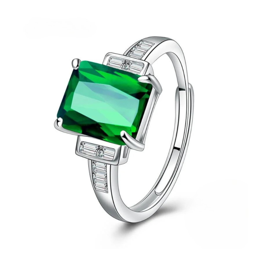 Bague Pierre Vert Émeraude